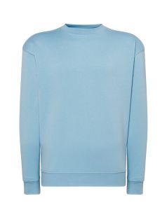 Błękitny JHK - Bluza Męska z Nadrukiem