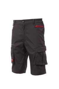 Grafitowe spodnie PAYPER NEXT 400 SHORTS - z logo