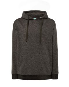 Ciemnoszary melanż HOODIE z nadrukiem Kangaroo