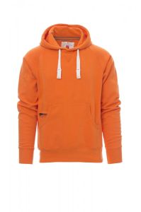 Pomarańczowa męska bluza z kapturem PAYPER ATLANTA+ - z logo