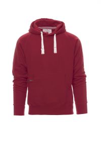 Bordowa męska bluza z kapturem PAYPER ATLANTA+ - własne logo