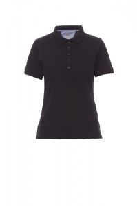 Czarne Polo Damskie Payper Glamour 000305 - Własny Nadruk