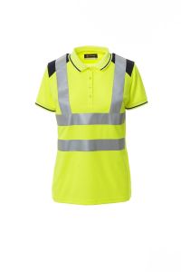 Żółto-Niebieske Polo Payper Guard+ Lady 001484 - Z Nadrukiem
