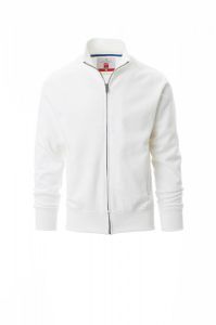 Biała męska bluza rozpinana PAYPER CLASS+ - personalizowana