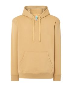Beżowy Męskie HOODIE Kangaroo - Własny Nadruk