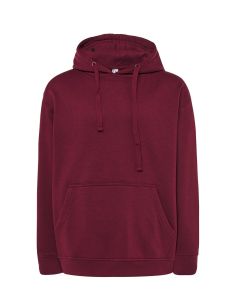 Burgundowy Męskie HOODIE Kangaroo - Własny Nadruk