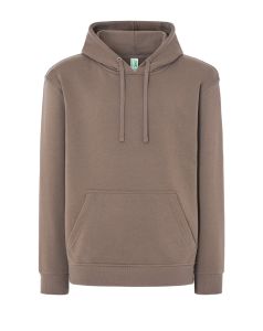 Brązowe KANGAROO - Męskie bluzy z Nadrukiem