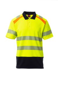 Żółto-Niebieskie Polo Payper Lane S000738 - Własny Nadruk