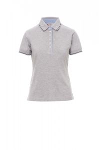 Szara Koszulka Polo Payper Leeds Melange 001307 - Nadruk