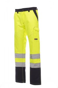 Żółte spodnie fluorescencyjne PAYPER CHARTER POLAR - nadurk