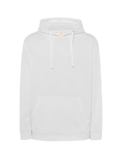 Białe hoodie KANGAROO - z własnym logo