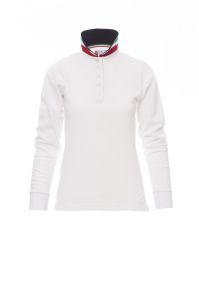 Białe Polo Payper Long Nation Lady 000084 - Z Nadrukiem