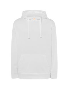 Białe hoodie KANGAROO 320 - z własnym logo