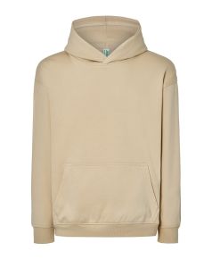 Waniliowa bluza oversize JHK KANGAROO z nadrukiem