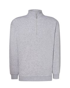 Białe melanż SWRA ZIP HALF ZIP JHK - bluzy z  nadrukiem