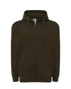 KHAKI hoodie KANGAROO  - z własnym logo