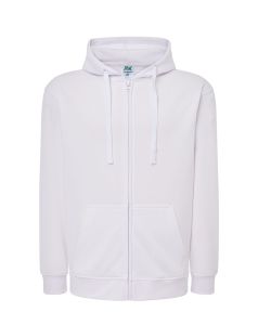Biała KANGAROO  - UNISEX bluzy z Nadrukiem