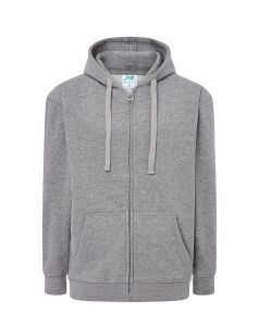 Szary melanż HOODIE z nadrukiem KANGAROO