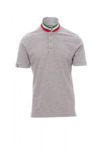 Szare Polo Payper Nation Melange Italy 000913 - Z Nadrukiem