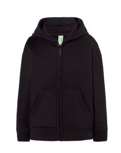 Dziecięca bluza z kapturem HOOD czarna z nadrukiem własnym
