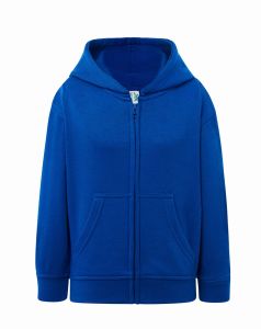 Dziecięca bluza z kapturem HOOD niebieska z nadrukiem