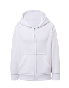 Bluza z kapturem dla dzieci HOOD biała z własnym napisem