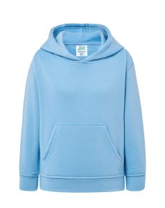 Dziecięca bluza z kapturem KANGAROO błękitna - nadruk własny