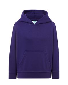 Dziecięca bluza z kapturem KANGAROO fioletowa z własnym wzorem