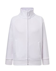Dziecięca bluza biała z suwakiem FULL ZIP JHK- własny wzór