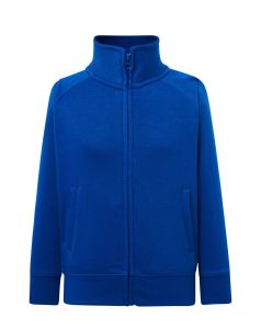 Dziecięca bluza FULL ZIP JHK royal blue  z nadrukami