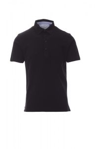 Czarna Koszulka Polo Payper Prestige 000304 - Nadruk