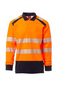 Pomarańczowe Polo Payper Road Winter S00729 - Nadruk