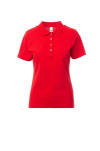 Czerwone Polo Payper Rome Lady S00656 - Z Nadrukiem
