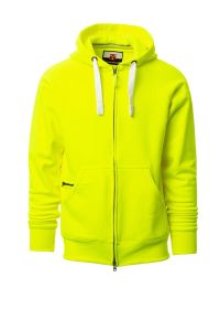 Złota męska bluza z kapturem PAYPER DALLAS+ FLUO - z napisem