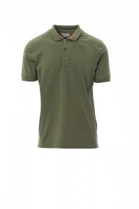 Wojskowe Zielone Polo Payper Venice 000907 - Nadruk