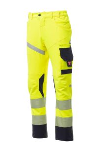 Fluorescencyjne niebieskie spodnie PAYPER NEXT 4W HI-VI-logo
