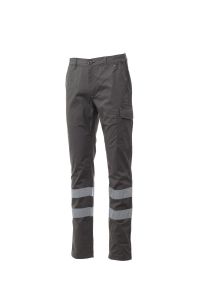 Szare spodnie PAYPER POWER STRETCH REFLEX - personalizacja