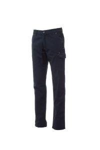 Granatowe spodnie PAYPER POWER STRETCH SUMMER - z logo firmy