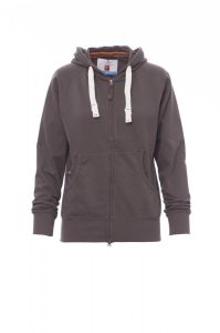 Grafitowa damska bluza rozpinana PAYPER HAWAII+LADY - z logo