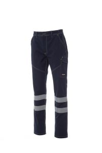 Granatowe spodnie PAYPER WORKER SUMMER REFLEX - z logo