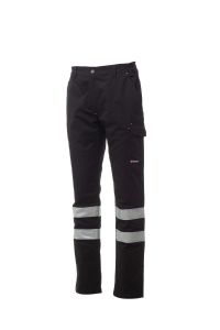 Czarne spodnie PAYPER WORKER SUMMER REFLEX - firmowe logo