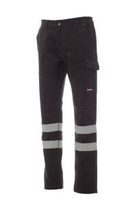 Czarne spodnie PAYPER WORKER WINTER REFLEX - firmowe logo