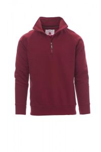 Bordowa bluza bez kaptura męska PAYPER MIAMI+ - z logo firmy