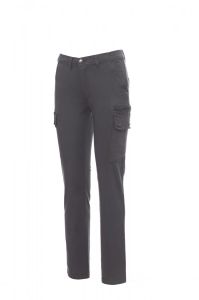 Szare damskie spodnie PAYPER FOREST LADY STRETCH - z haftem