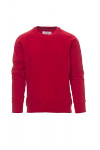 Czerwona bluza crewneck męska PAYPER MISTRAL+ - z napisem