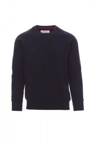 Granatowa bluza crewneck męska PAYPER MISTRAL+ - z nadrukiem