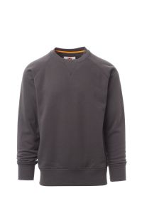 Antracytowa bluza crewneck męska PAYPER MISTRAL+ - sitodruk