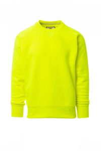 Żółta bluza crewneck męska PAYPER MISTRAL+ FLUO - z napisem