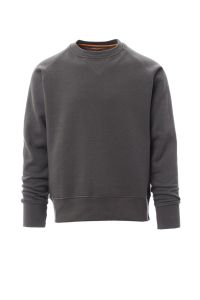 Grafitowy crewneck męski PAYPER MISTRAL+ SUMMER - z logo
