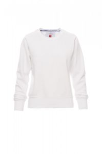 Biały damski crewneck PAYPER MISTRAL+LADY - personalizowany